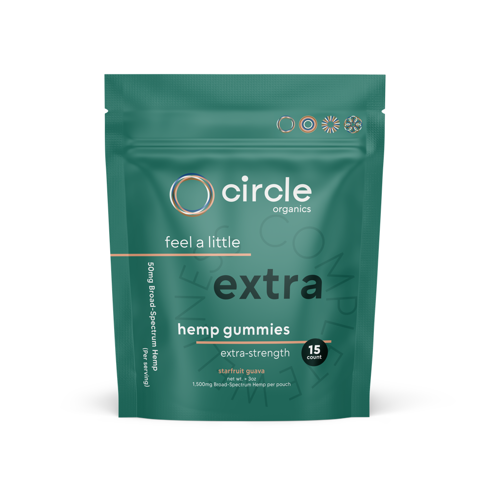 Circle Extra Strength Hemp Gummies 15ct Pouch