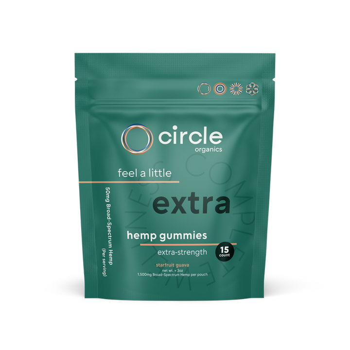Circle Extra Strength Hemp Gummies 15ct Pouch