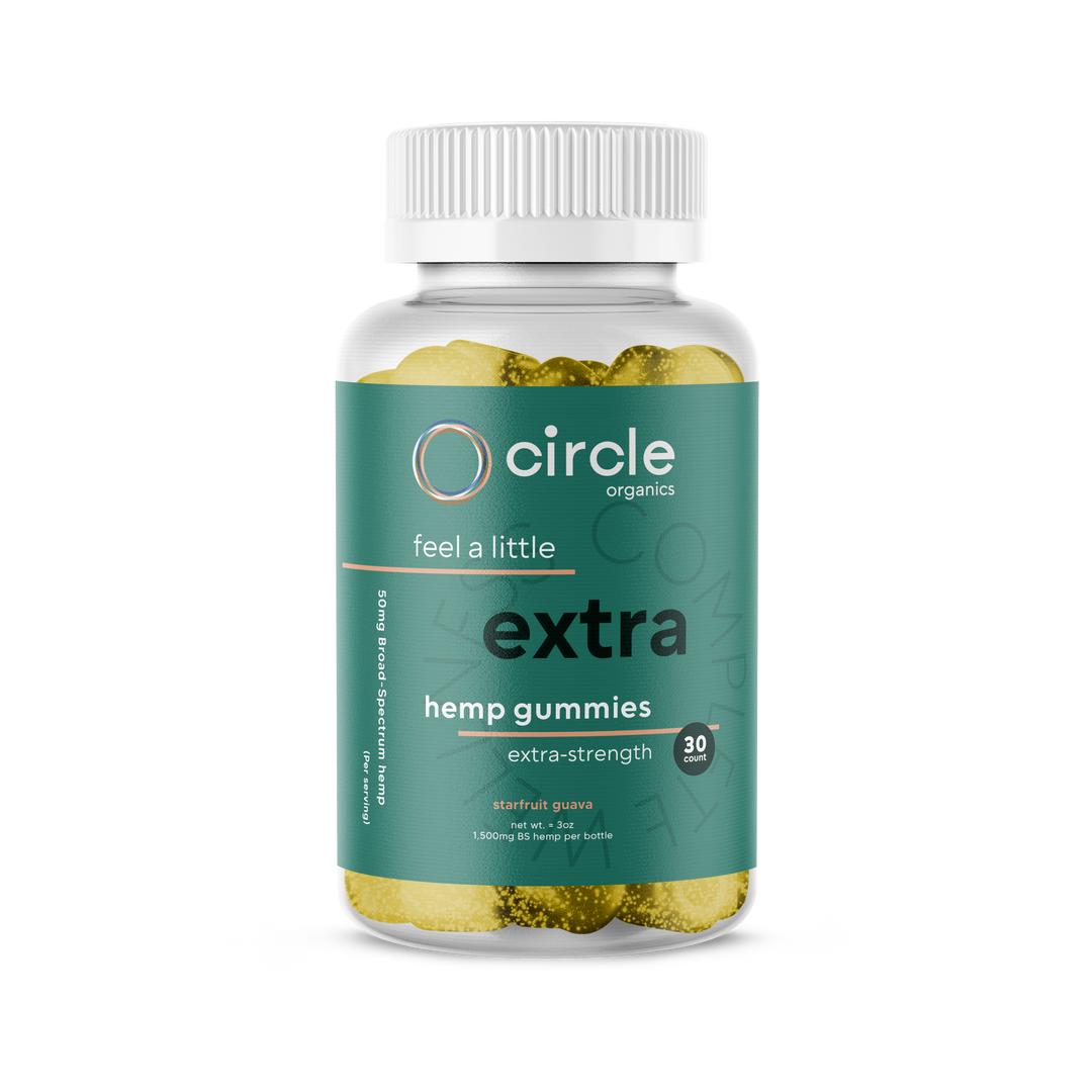 Circle Extra Strength Hemp Gummies 30ct Bottle