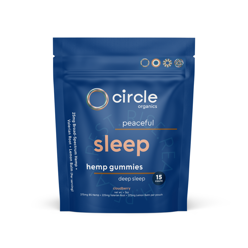 Circle Sleep Hemp Gummies 15ct Pouch