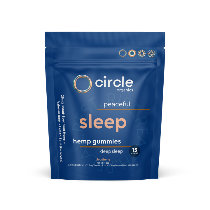 Circle Sleep Hemp Gummies 15ct Pouch