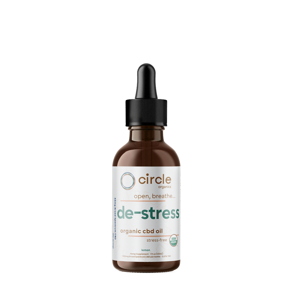 Circle Organic 50mg De-Stress Tincture Lemon 1oz