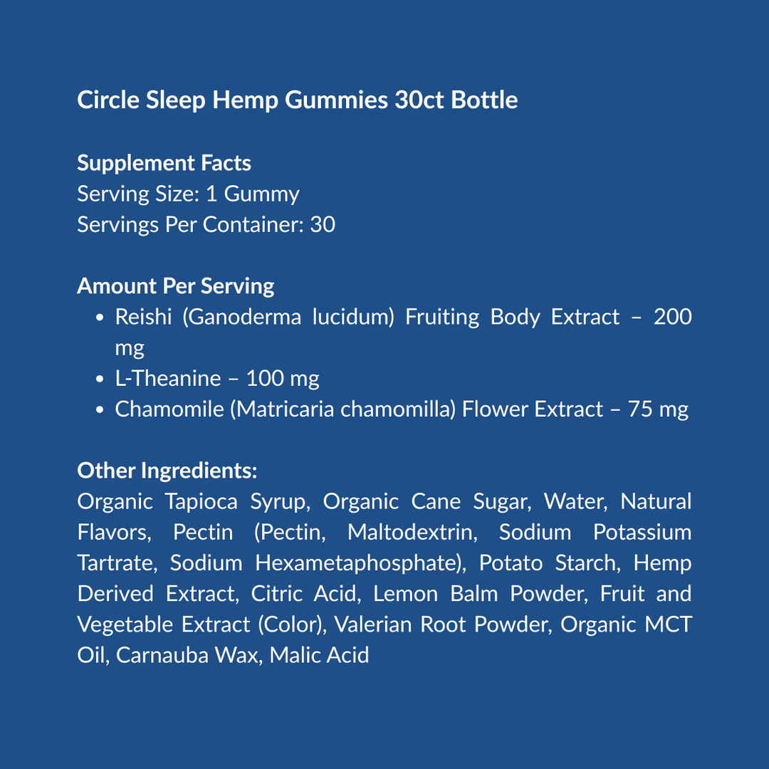 Circle Sleep Gummies - 30 ct Bottle